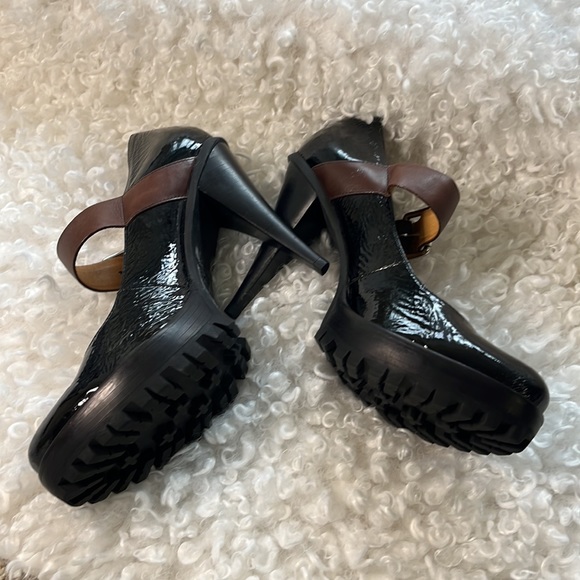 Black Patent Leather Michael Kors Platform Heels - Picture 3 of 4